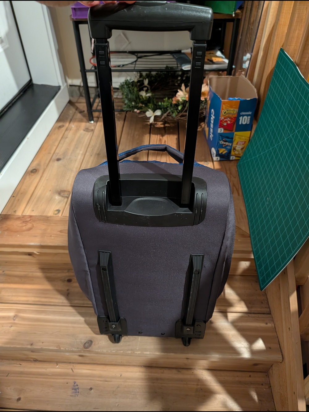 Eddie Bauer Navy Blue Rolling Carry-On Luggage